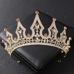 Crystal Queen Crown Headband Wedding Tiara Hair Accessories