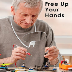 Portable Hands-Free Magnifying Glass for Reading Sewing Cross Stitch