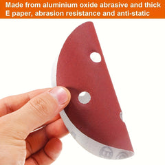 20pcs 5" 8 Hole Sanding Discs Set with 10 Grades for Random Orbital Sander