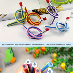 10pcs Folding Pencils Can Bend And Deform Student Creative Stationery