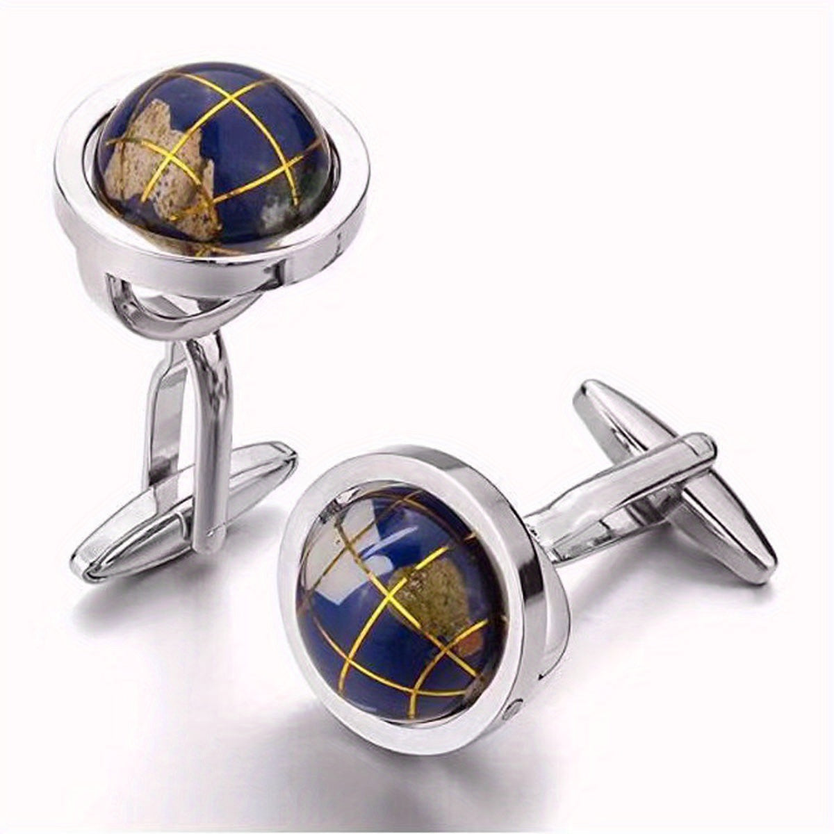 Men's Earth Cufflinks Clothing Buttons