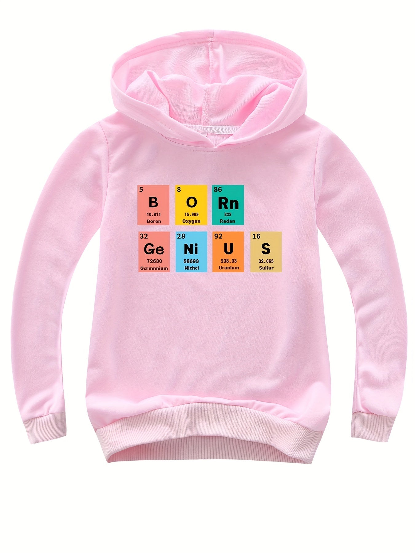Boys Colorful Elements Hooded Sweatshirt - Size Up