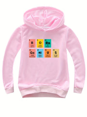 Boys Colorful Elements Hooded Sweatshirt - Size Up