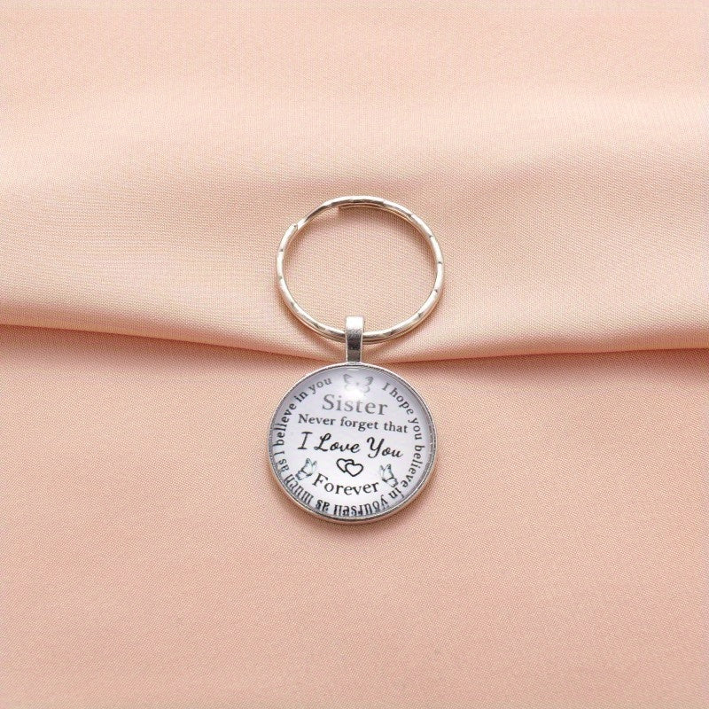 Vintage Sister Never Forget I Love You Keychain From Brother