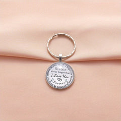 Vintage Sister Never Forget I Love You Keychain From Brother