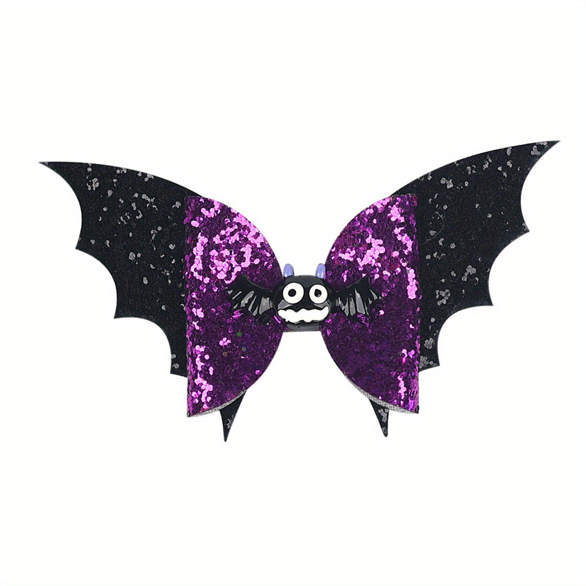 Kids Halloween Bat Wings & Pumpkin Head Hair Clips