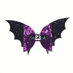 Kids Halloween Bat Wings & Pumpkin Head Hair Clips