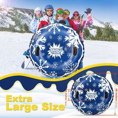 1pc Inflatable Snow Tube Heavy Duty Winter Outdoor Fun Snow Toy