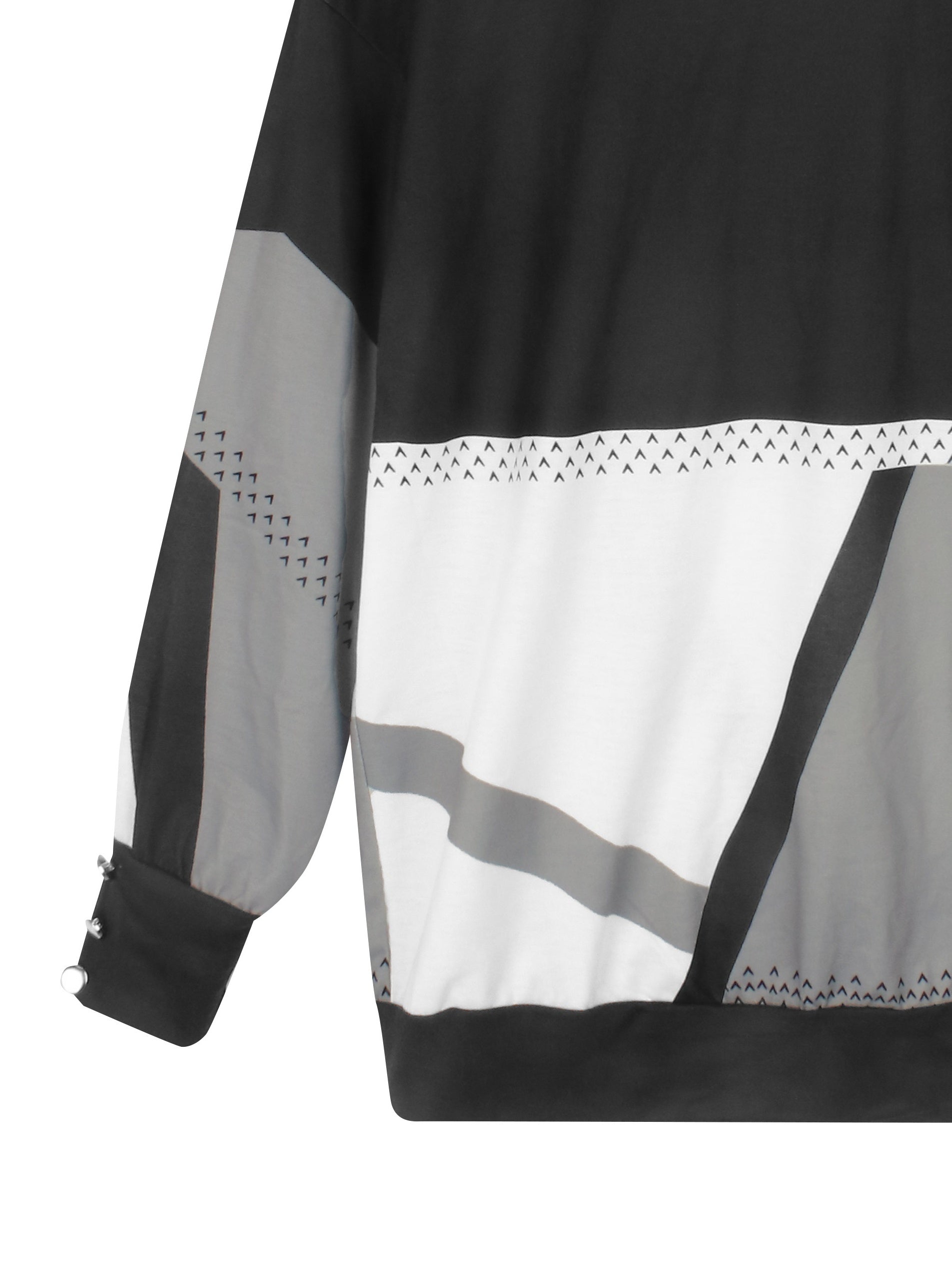 Block Turtle Neck Sweatshirt for Women
