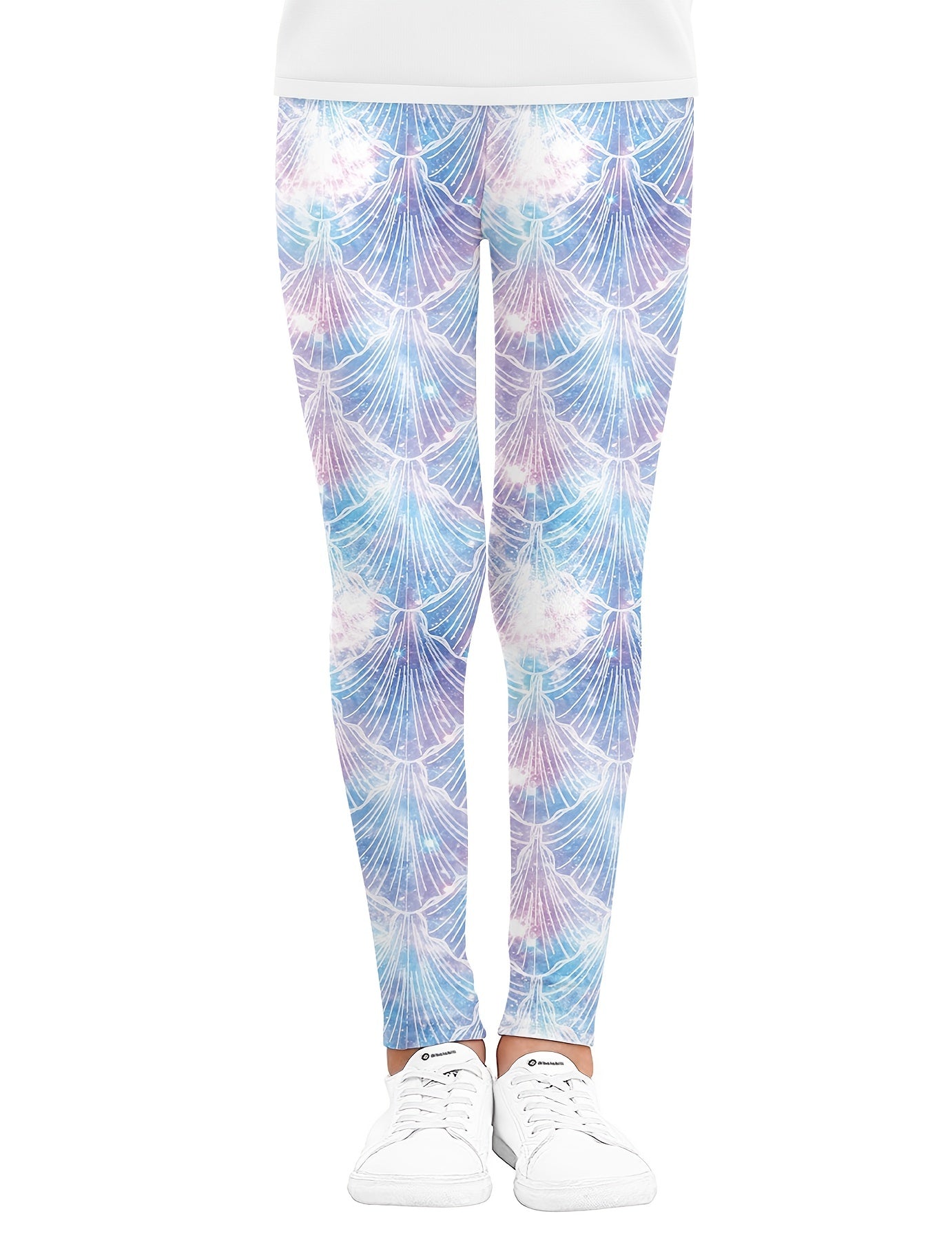 Girls Stretch Soft Leggings Elastic Waist Thin Pants Kids Summer Clothes