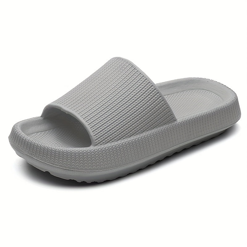Men's Slip On Platform Slides Open Toe Slippers