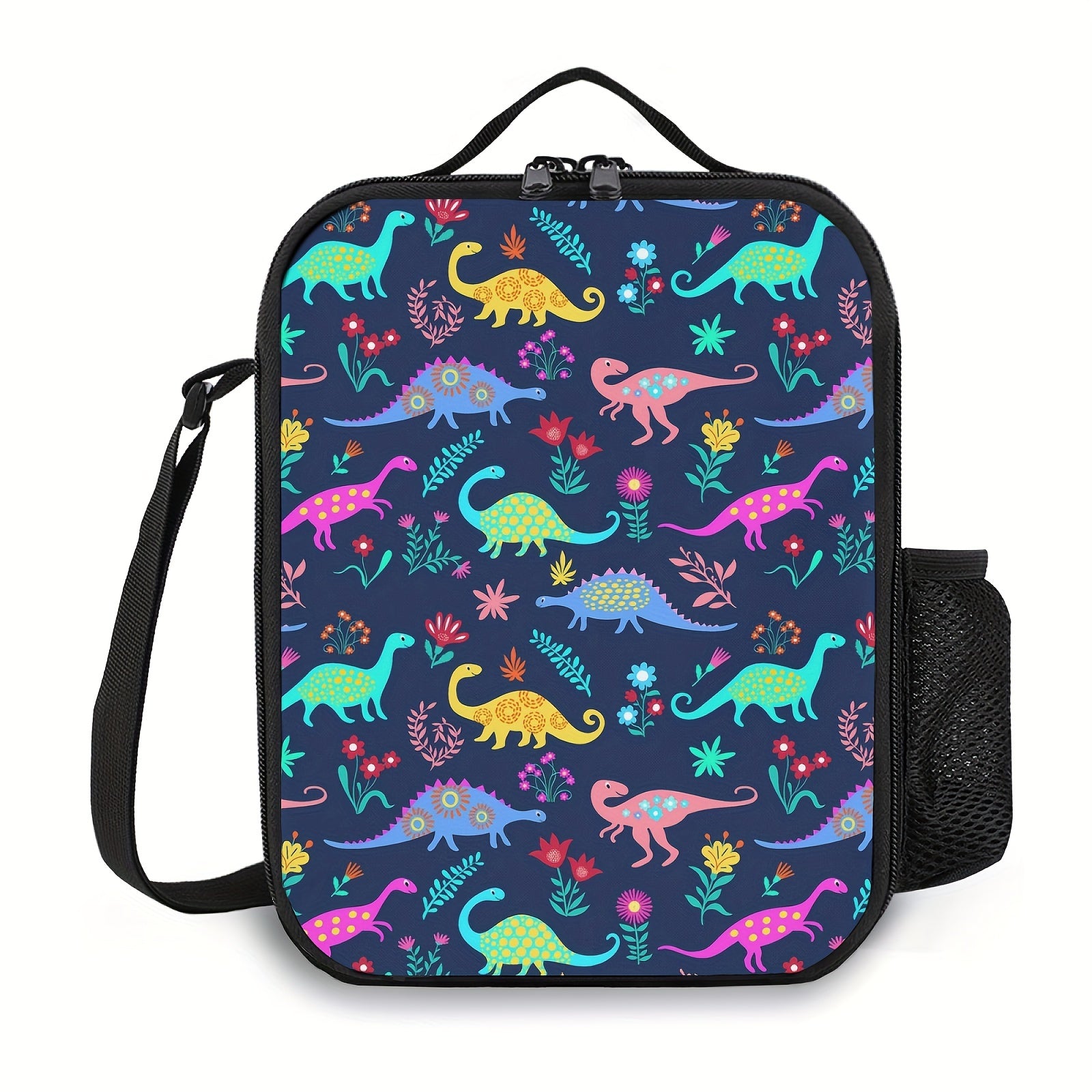 Dinosaur Insulated Lunch Bag Thermal Tote For Picnic Beach Camping