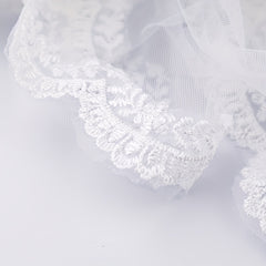 Wedding Veil With Comb Bride Costume Veil Layers Lace Edge Veil