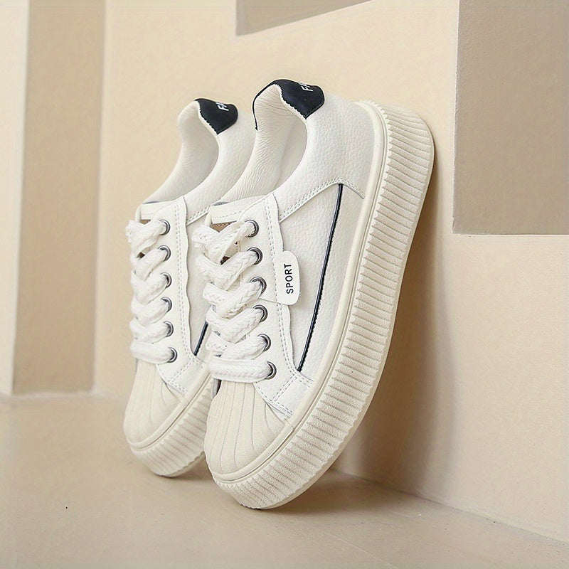 Chunky Sneakers Lace Up Non Slip Casual Walking Shoes