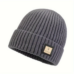 Men's Winter Hat Coldproof Ear Protection Knitted Velvet Thickened Warm Beanie