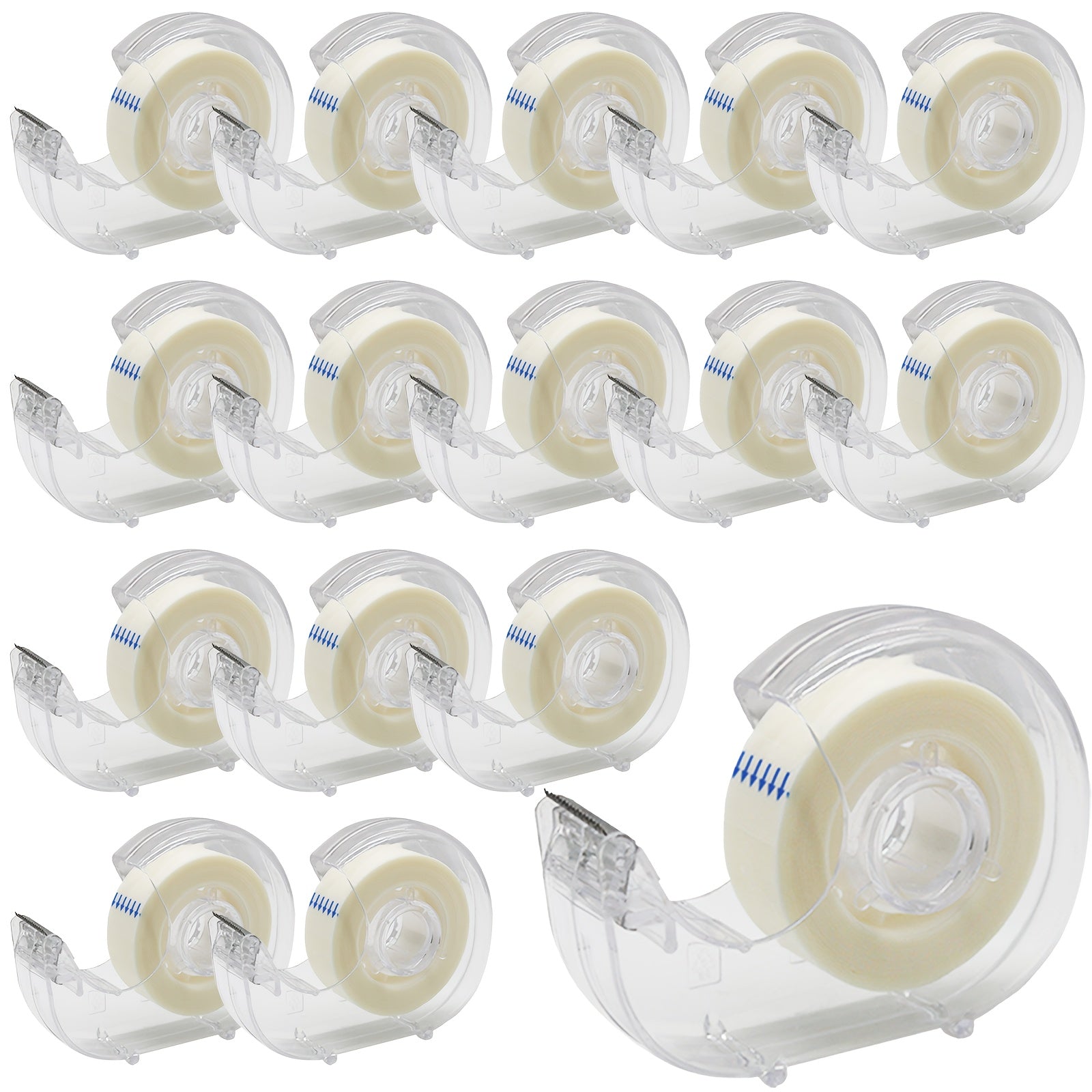 Clear Tapes & Dispensers 16 Pack 6 Pack 1x25 6m Transparent Refills Office Tape