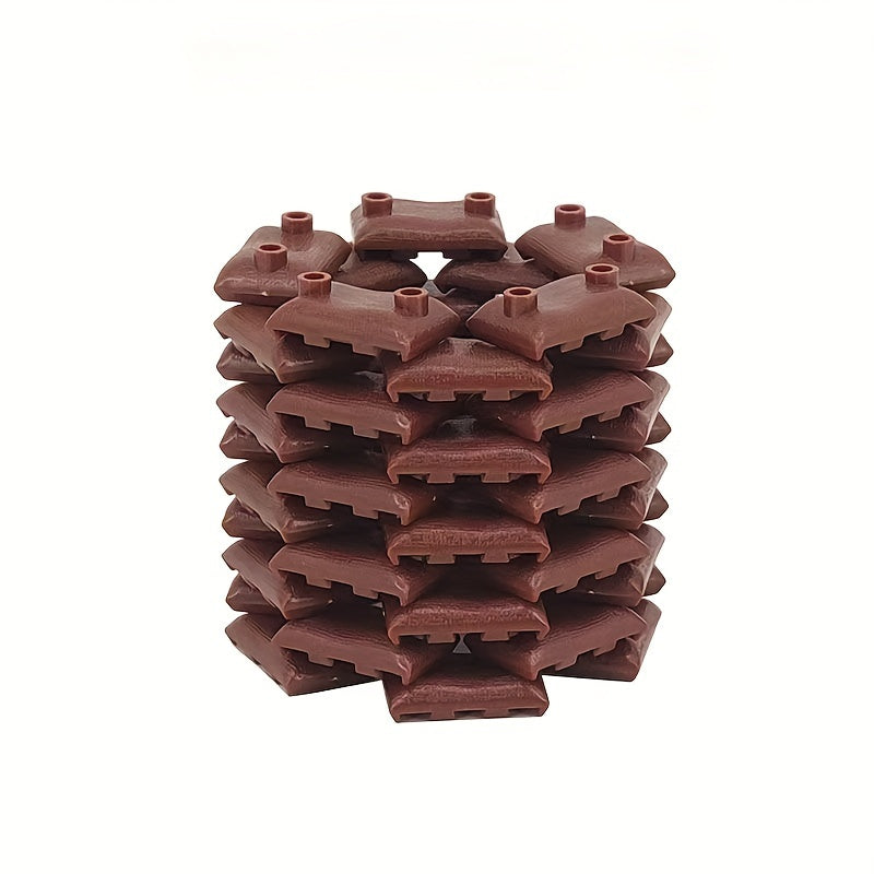 60pcs Military Sandbag Building Blocks Set in Army Green Grey