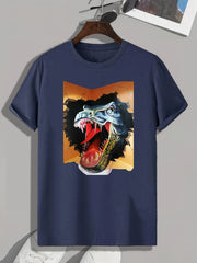 Dinosaur 3d Print Men's Graphic T shirt Casual Comfy Tees For Summer