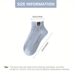 5 Pairs Boy's Mesh Breathable Ankle Socks for Outdoor Activities