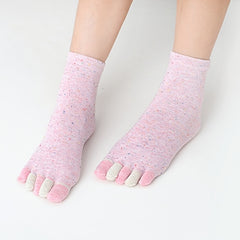 Colorful Toe Socks for Running Athletic Women's Stockings