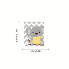 50pcs Cartoon Koala Waterproof Stickers for Easter Gift Water Bottles Skateboard