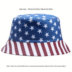 American Flag Bucket Hat Sun Hat Men's And Women's All match Basin Hat