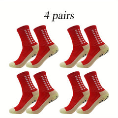 4 Pairs Breathable Athletic Socks For Men And Women