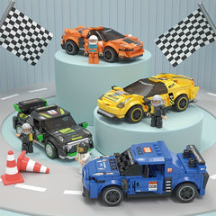 Building Blocks Racing Models Interior Decorations Christmas