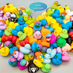Colorful Floating Ducks Kids Bath Toys Car Home Decoration Summer Party Gift