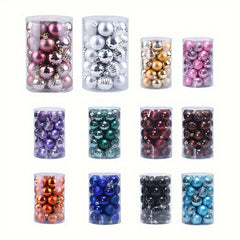 34pcs Christmas Balls Set Special Shaped Holiday Party Decoration