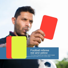 4pcs PVC Soccer Referee Cards for Football Match Training