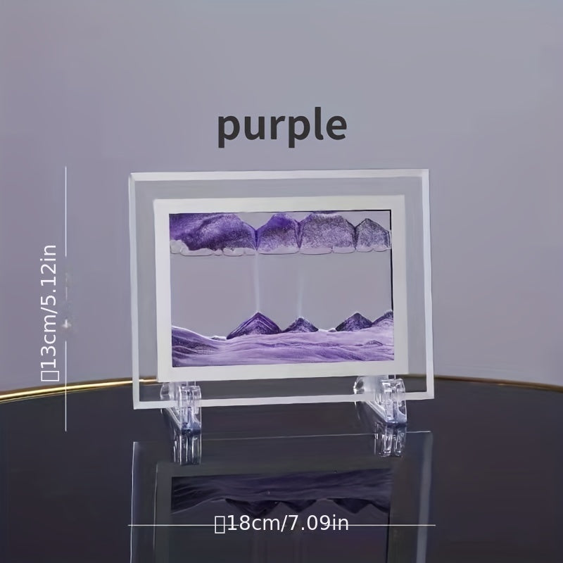 Square 3D Sand Painting Office Gift