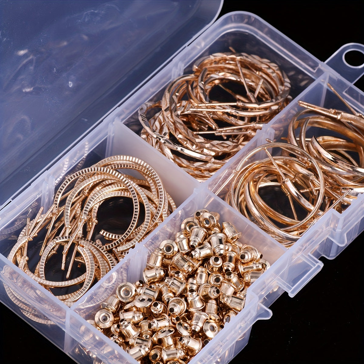 36 Pairs C-shaped Stud Earrings Set for Daily Wear