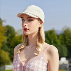 Khaki Embossed Baseball Cap Lightweight Women's Sports Hat