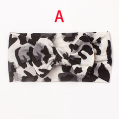 Leopard Print Bow Hair Band Headwear for Baby Girls