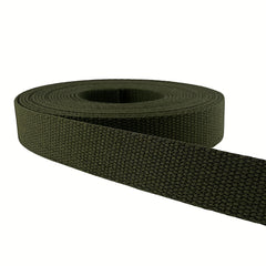 10M x 2.5cm Heavy Cotton Webbing Roll DIY Craft Backpack Parts