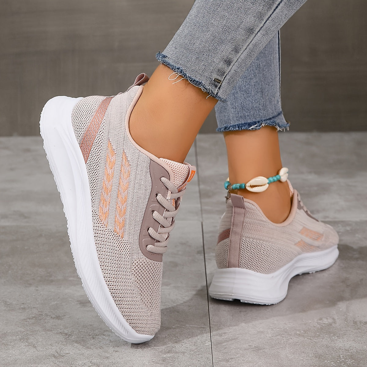 Women's Lace-up Mesh Running Shoes