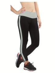 Colorblock Fitness Pants Running Yoga Leggings Activewear
