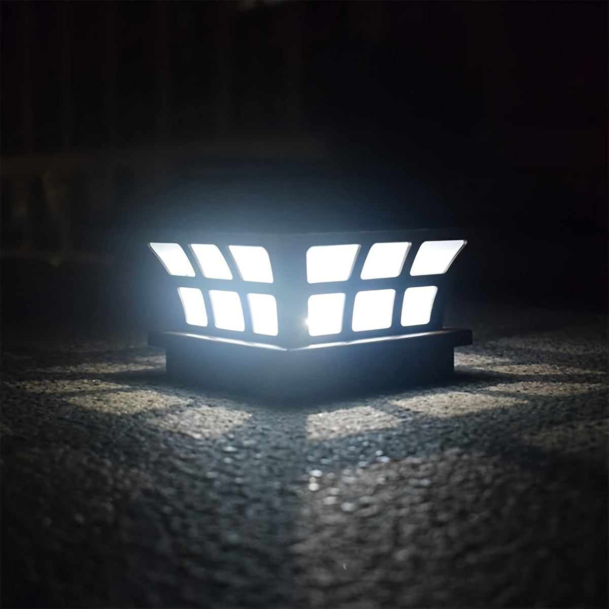 Solar Post Cap Lights Warm Light LED Lights Solar Waterproof Stairs Garden Light