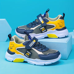 Boys Breathable Lightweight Mesh Sneakers Anti Slip Casual Shoes