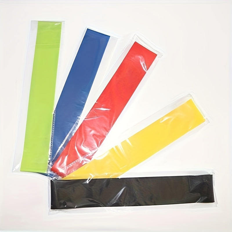 5pcs Yoga Resistance Bands Fitness Stretching Rope with Labels