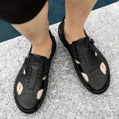 Men's Closed Toe Sandals Durable Non Slip Outdoor Hiking Trekking Sandals