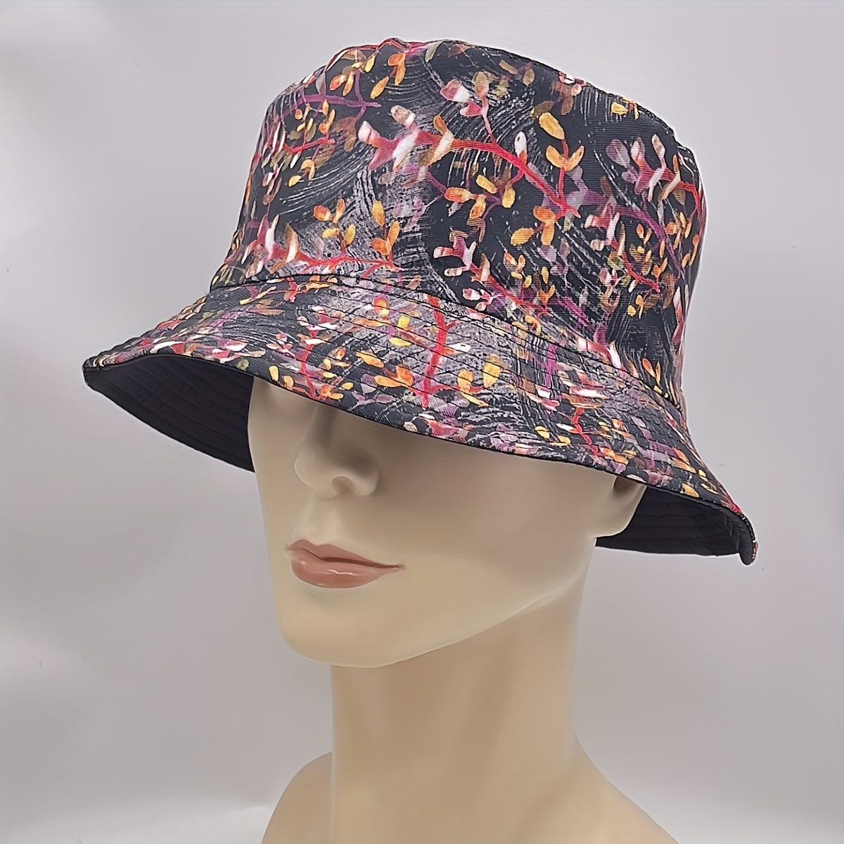 Vintage Reversible Cotton Bucket Hat