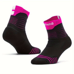 Men's Mid Crew Sport Socks Non Slip Shock Absorption Nylon Blend