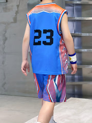 Boys Basketball Tank Top Shorts Set for Summer