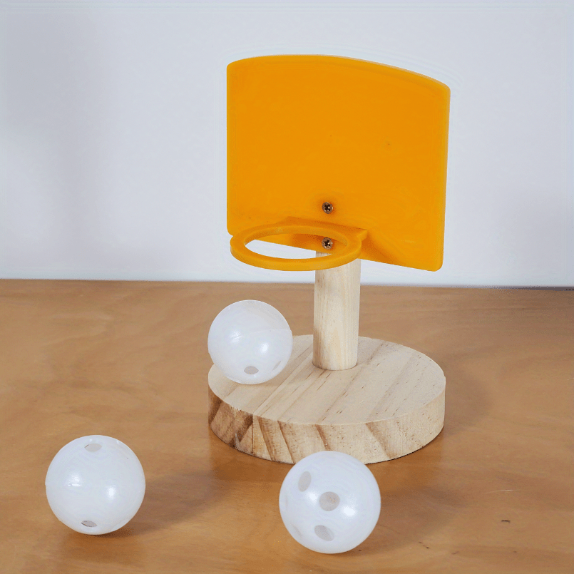 Parrot Mini Basketball Toy Set Educational Training Stand Perch