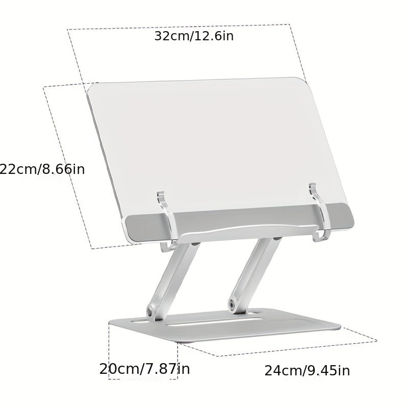 Acrylic Laptop Stand Adjustable Foldable Portable Riser for Notebook 25.4-43