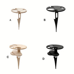Wooden Wine Table Folding Portable Camping Table For Outdoor Picnic Beach