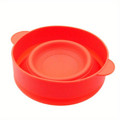 Silicone Popcorn Bowl Microwave Folding Bucket Heat-resistant Large With Lid
