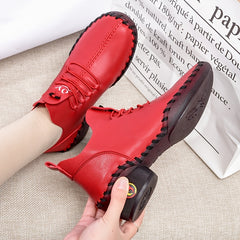 Women's Low Heel Oxfords Lightweight Lace Up Shoes